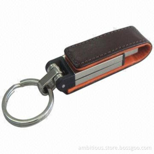 Leather USB Flash Drive, CE Certified
